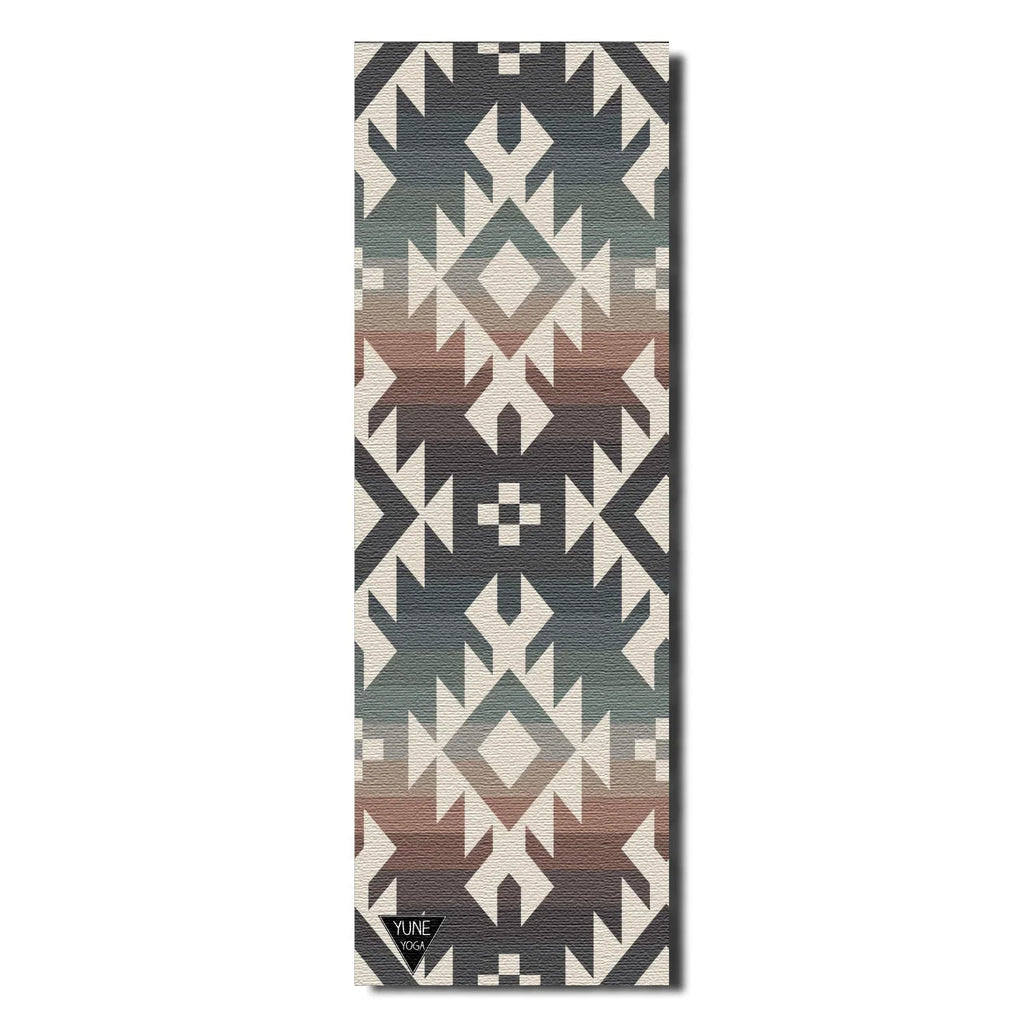 Obsidian Ridge Yoga Mat – 6 mm Extra Thick, Double-Sided Non-Slip, Eco-Friendly PER with UV-Printed Design | Yune Yoga-1