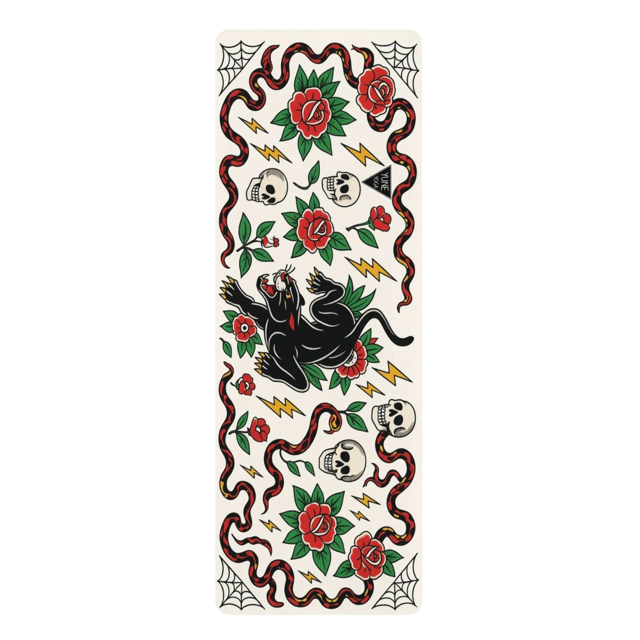 Nine Lives, Zero Slips — Black Cat Yoga Mat (3mm) | Yune Yoga-0