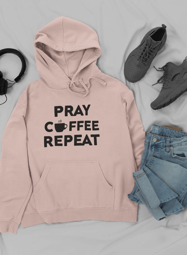Pray Coffee Repeat Hoodie-3