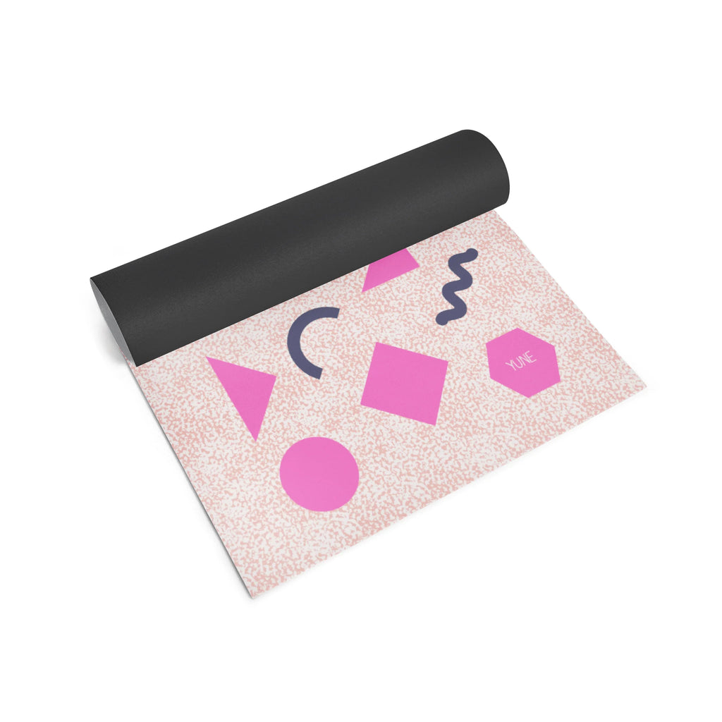 Yoga Mat | 6mm Thick | Pink | Non-Slip | Eco Friendly | Yune Yoga | Titania-2