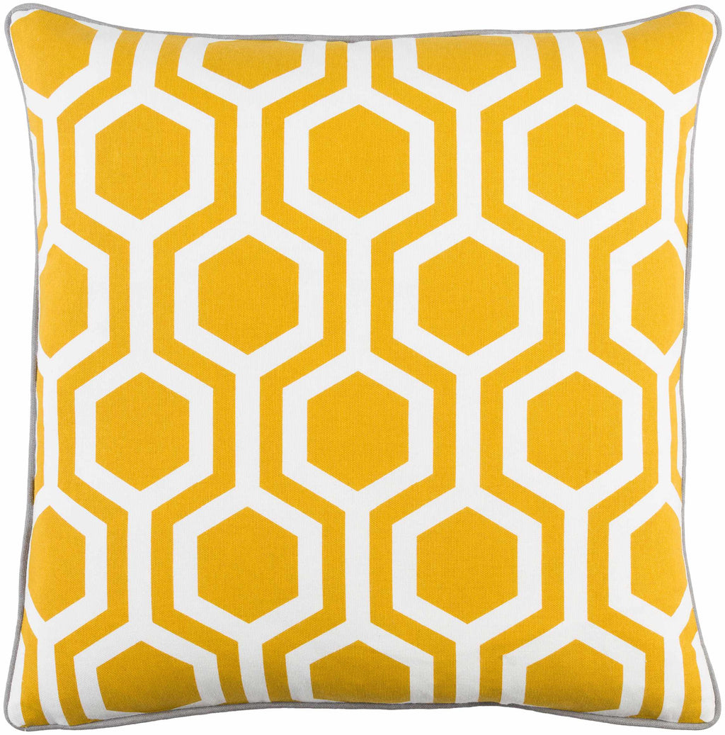 Pearlington Yellow Honeycomb Accent Pillow - Clearance-5