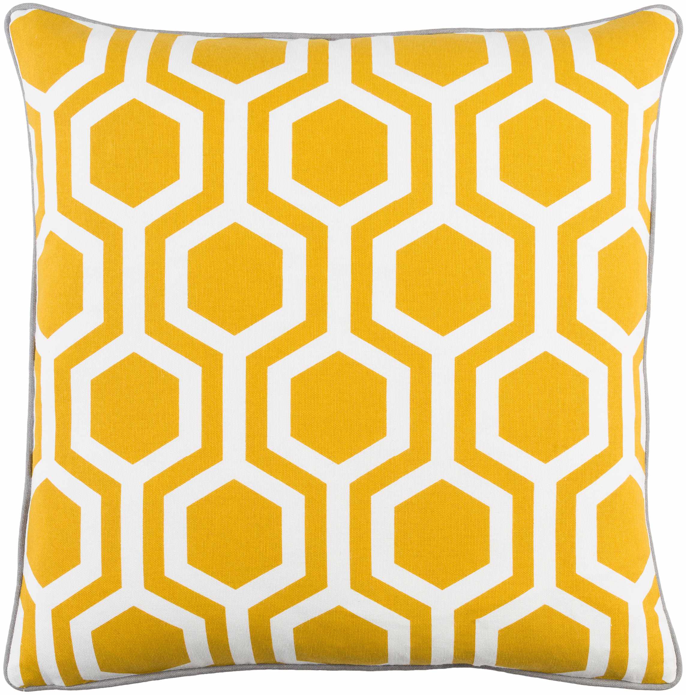 Pearlington Yellow Honeycomb Accent Pillow - Clearance-5