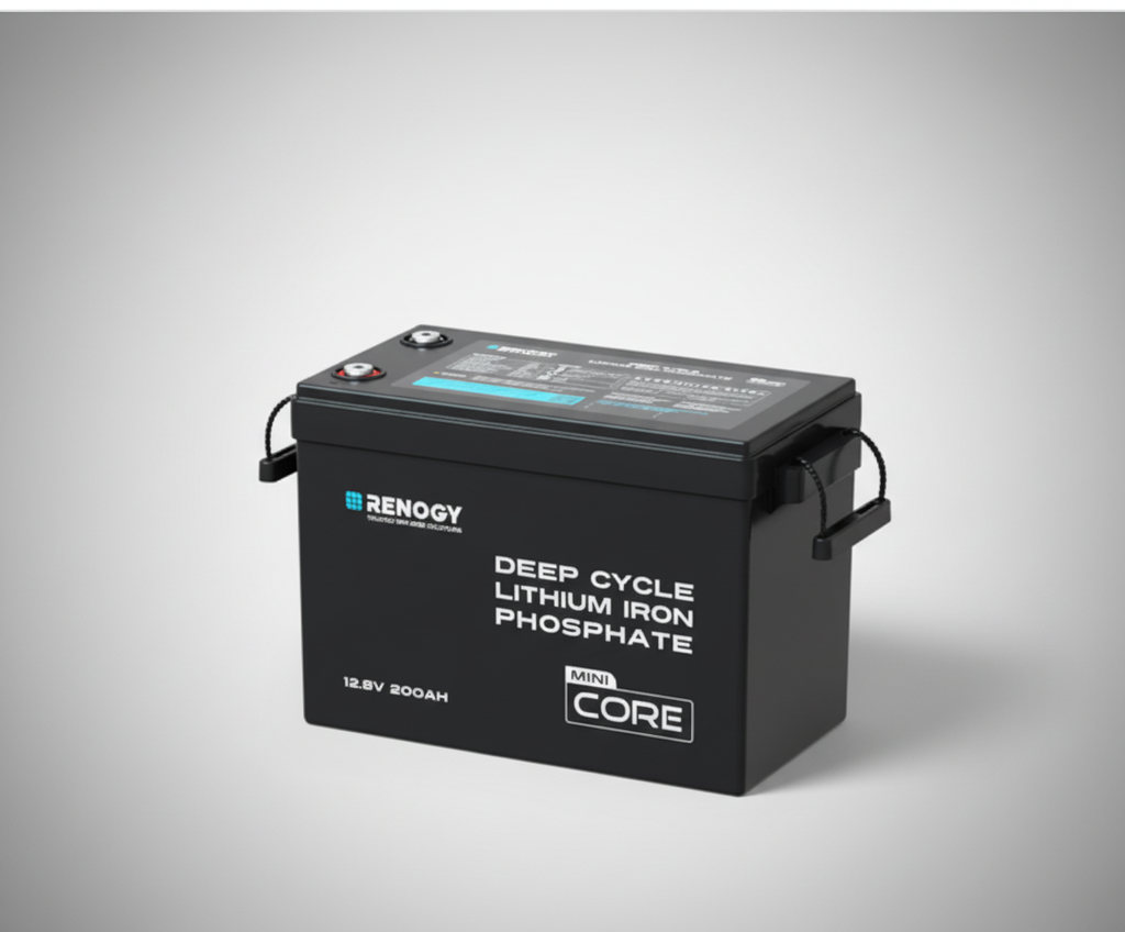 Renogy Core Mini 12V 200Ah LiFePO4 Deep Cycle Battery – Compact Cold-Weather Lithium Power-1