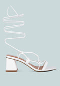 Provoked Lace Up Block Heeled Sandals-0