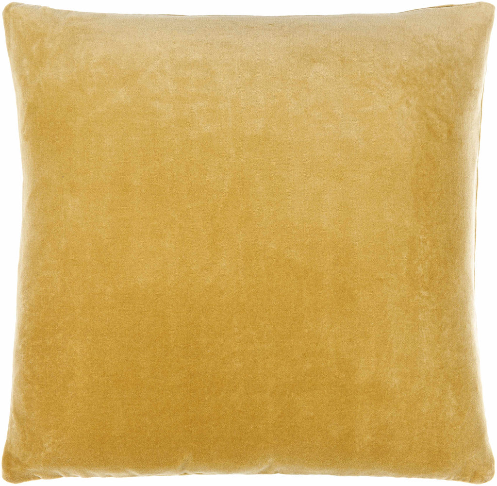 Rahiq Yellow Border Cotton Throw Pillow - Clearance-1