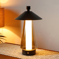 3-Way Dimmable Bedside Lamp 12"H Umbrella-shaped-0