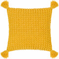 Litzy Mustard Yellow Throw Pillow - Clearance-0