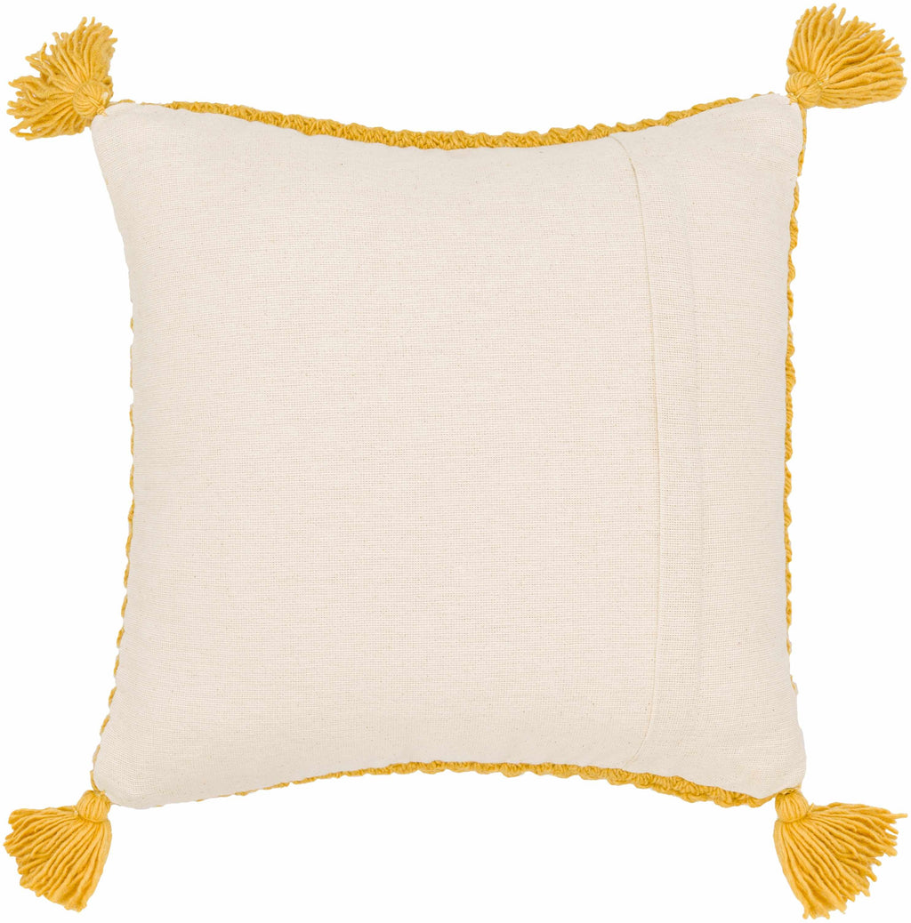 Litzy Mustard Yellow Throw Pillow - Clearance-3