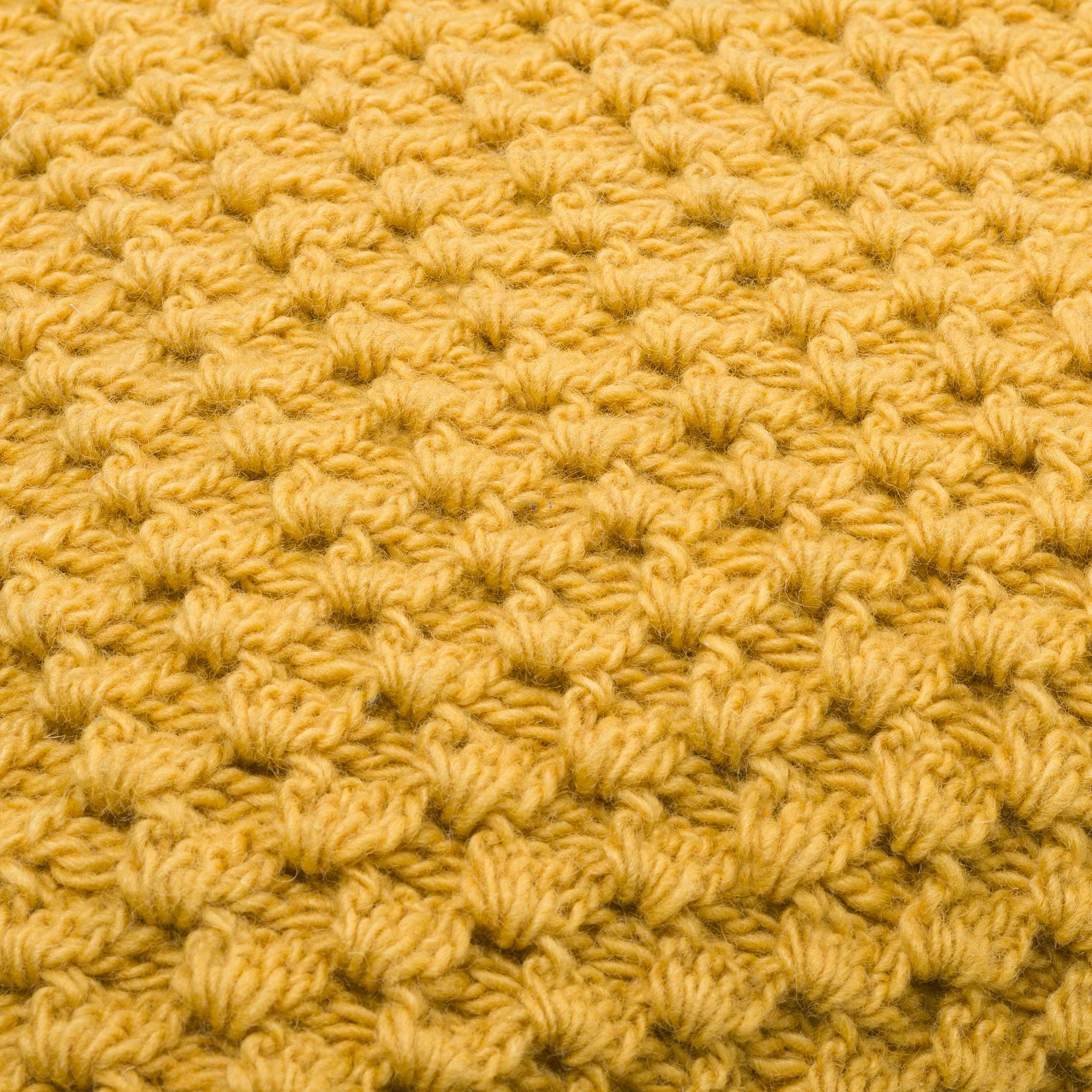Litzy Mustard Yellow Throw Pillow - Clearance-2