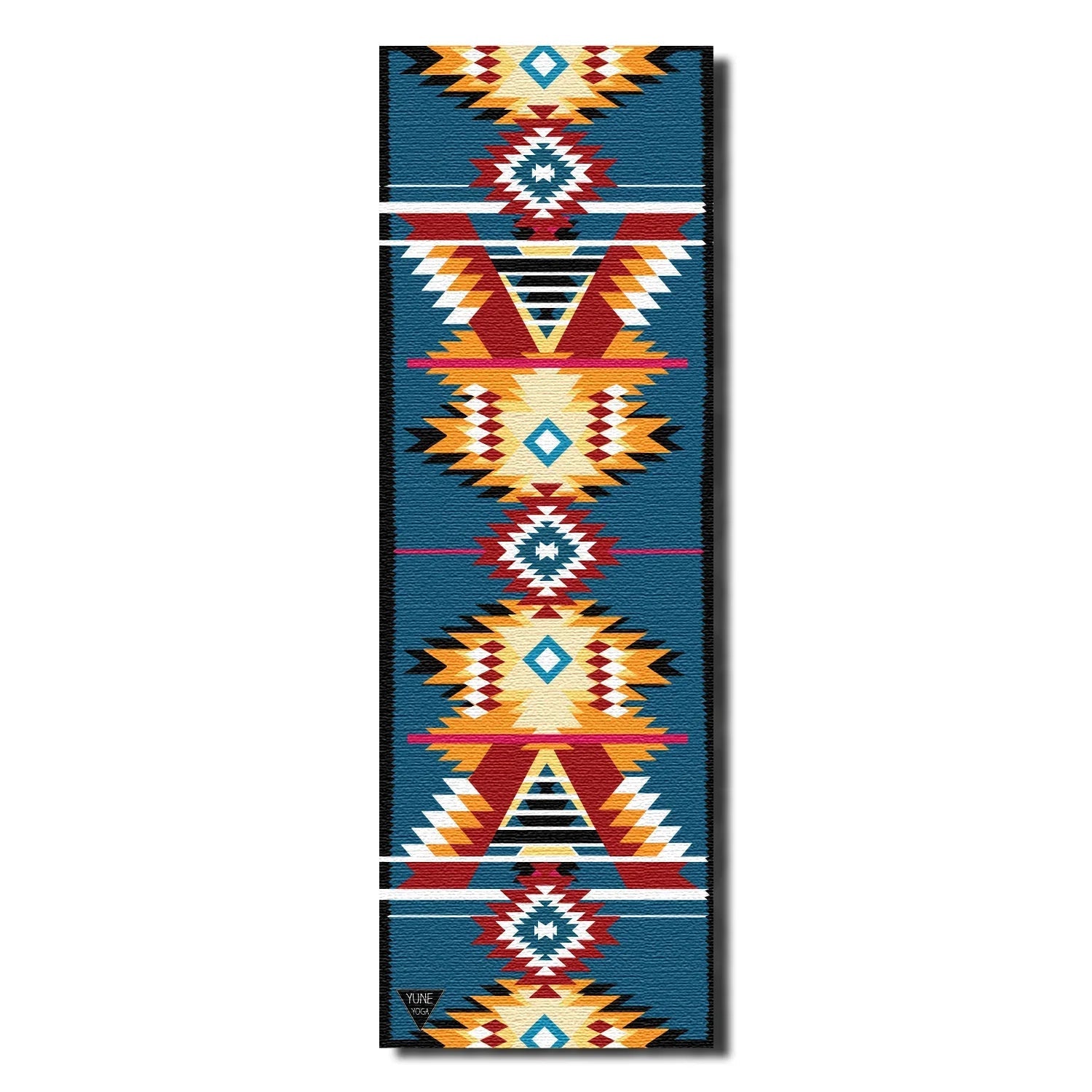 Yoga Mat | 6mm Thick | Multi Color Striped | Non-Slip | Eco Friendly | Yune Yoga | Snake River-1