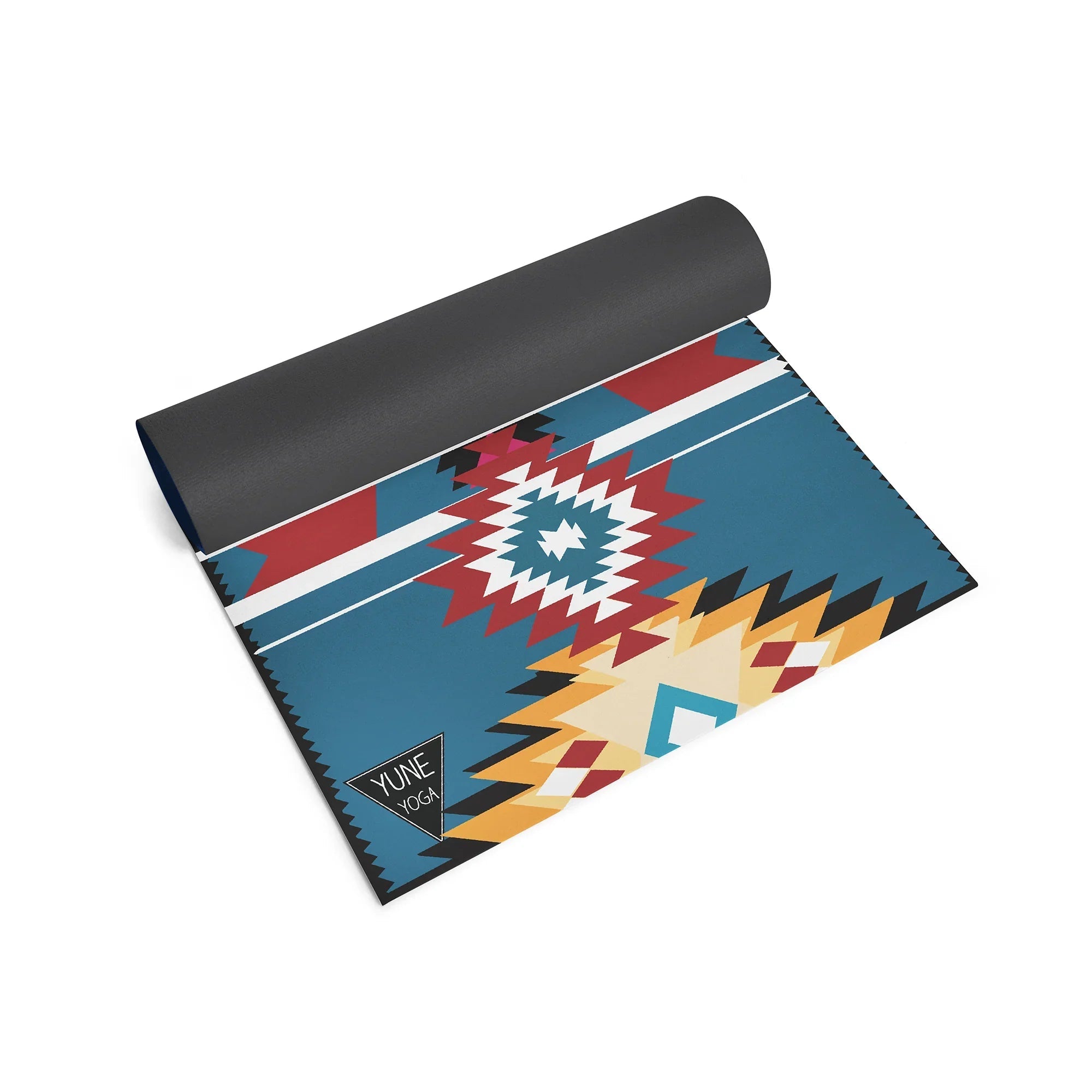 Yoga Mat | 6mm Thick | Multi Color Striped | Non-Slip | Eco Friendly | Yune Yoga | Snake River-2