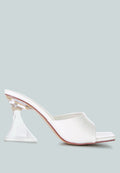 Sweet16 Clear Spool Heel Sandals-0