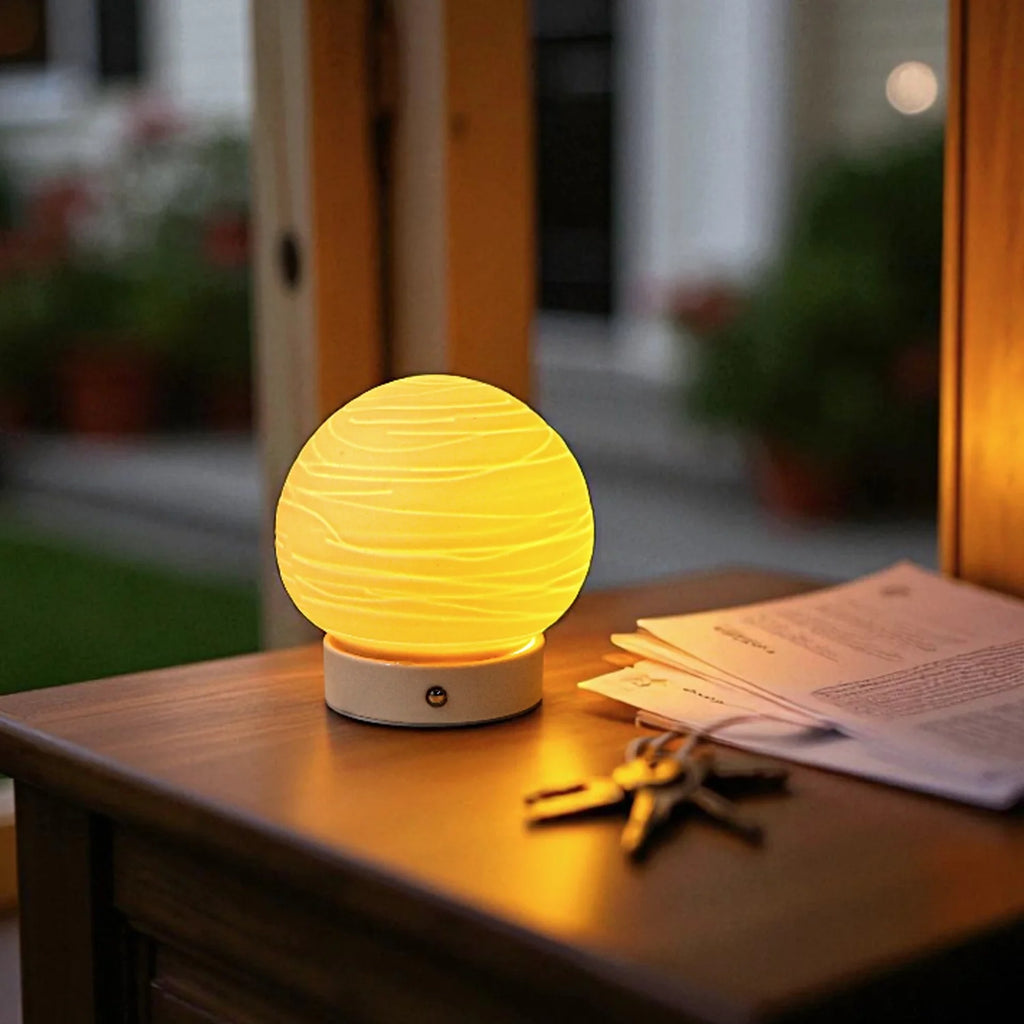 Ceramic Ball Rechargeable Lamp (Planet)-4
