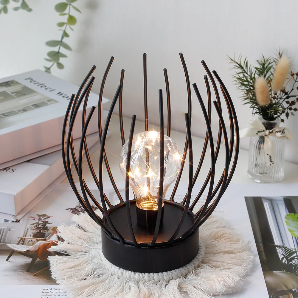 7" Tall Battery powered table lamp-0