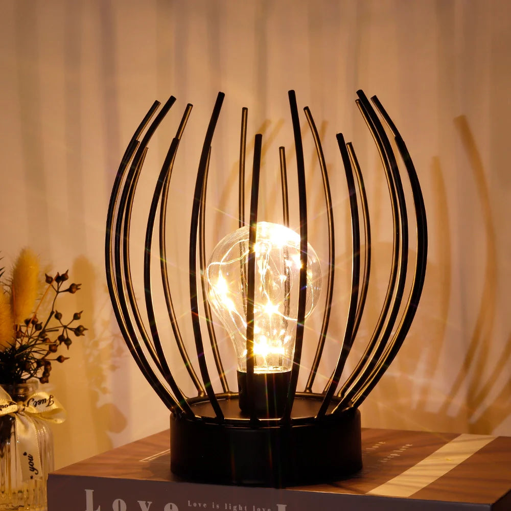 7" Tall Battery powered table lamp-4