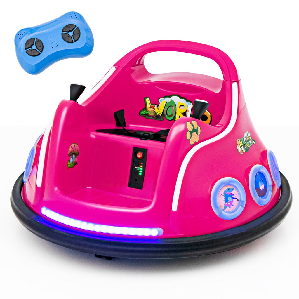 NNECW 12V Electric Ride On Car with Remote Control for Kids-Pink