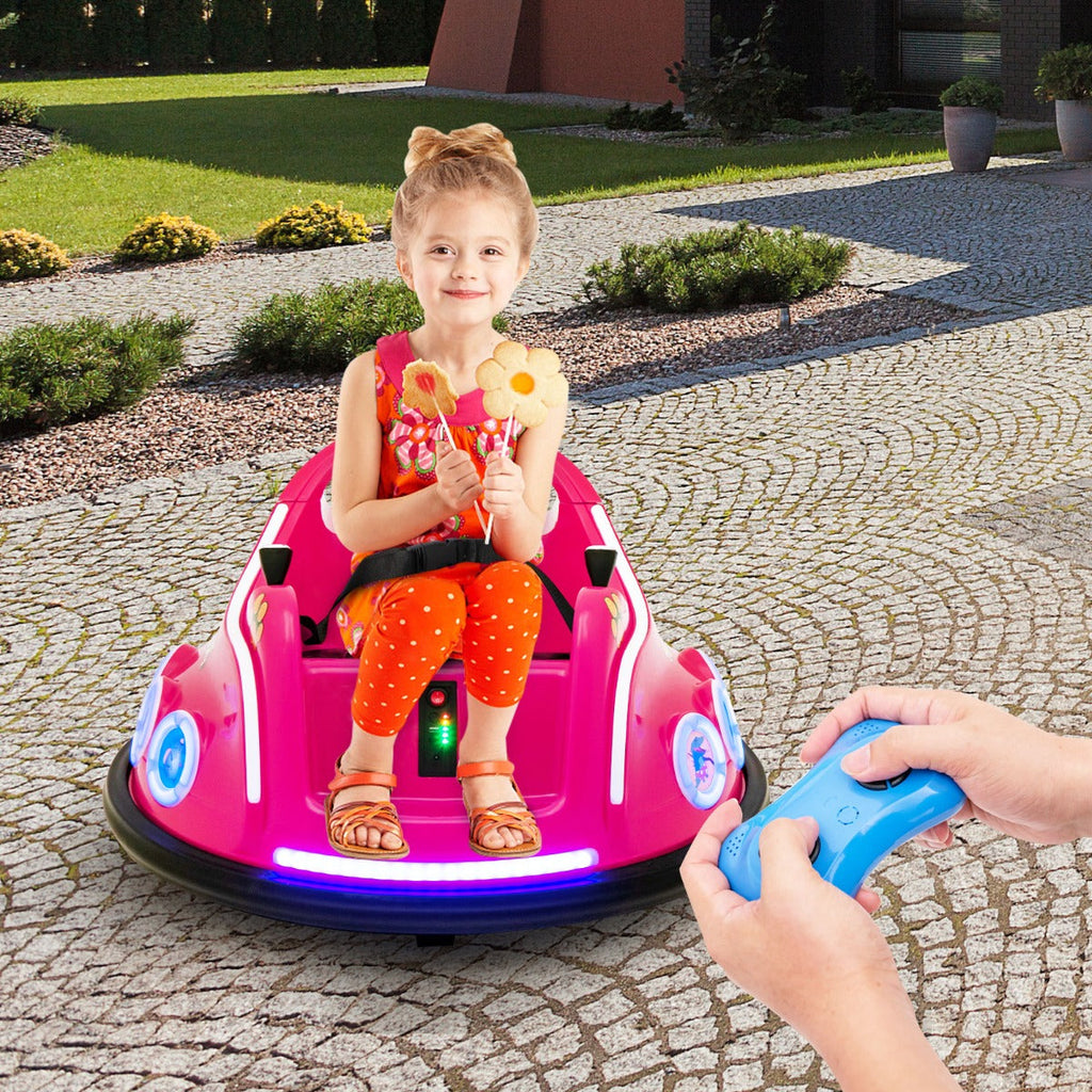 NNECW 12V Electric Ride On Car with Remote Control for Kids-Pink