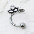 316L Stainless Steel Mardi Gras Mask Twist Jewelry / Cartilage Earring-0