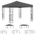 vidaXL Gazebo Outdoor Canopy Tent Patio Pavilion Wedding Party Tent Fabric