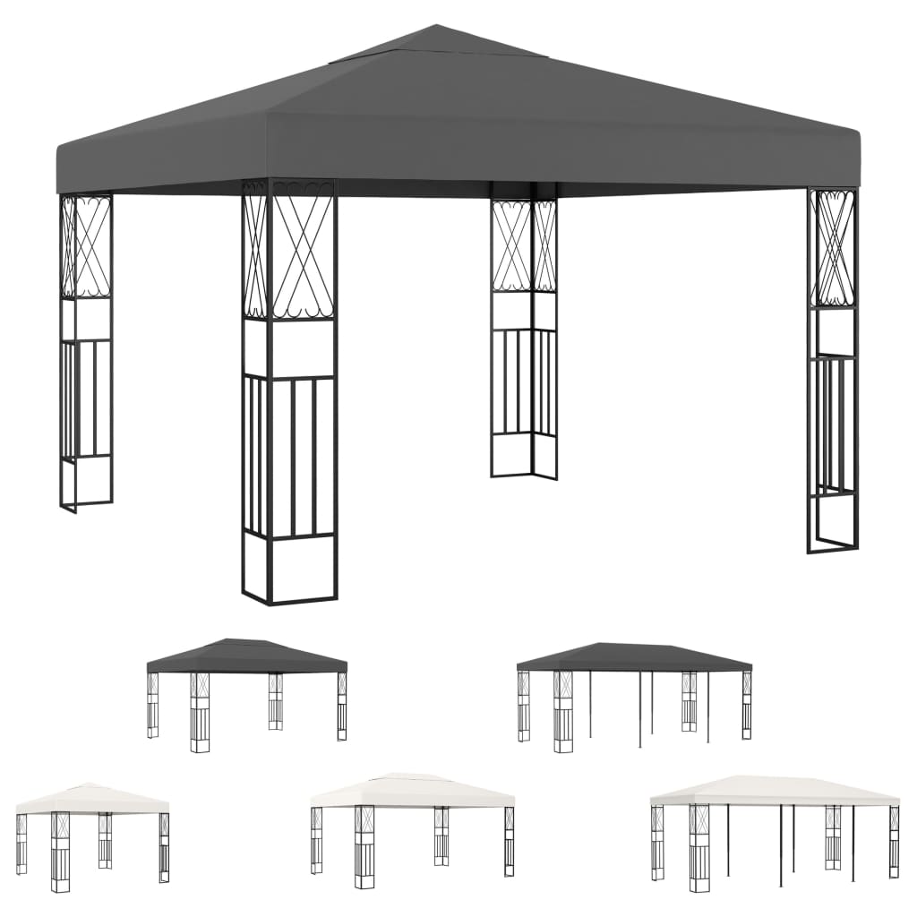 vidaXL Gazebo Outdoor Canopy Tent Patio Pavilion Wedding Party Tent Fabric
