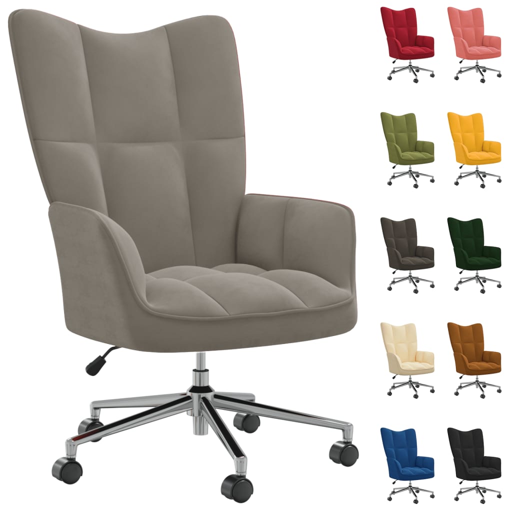 vidaXL Relaxing Chair Relax Seating Armchair Living Room Furniture Velvet