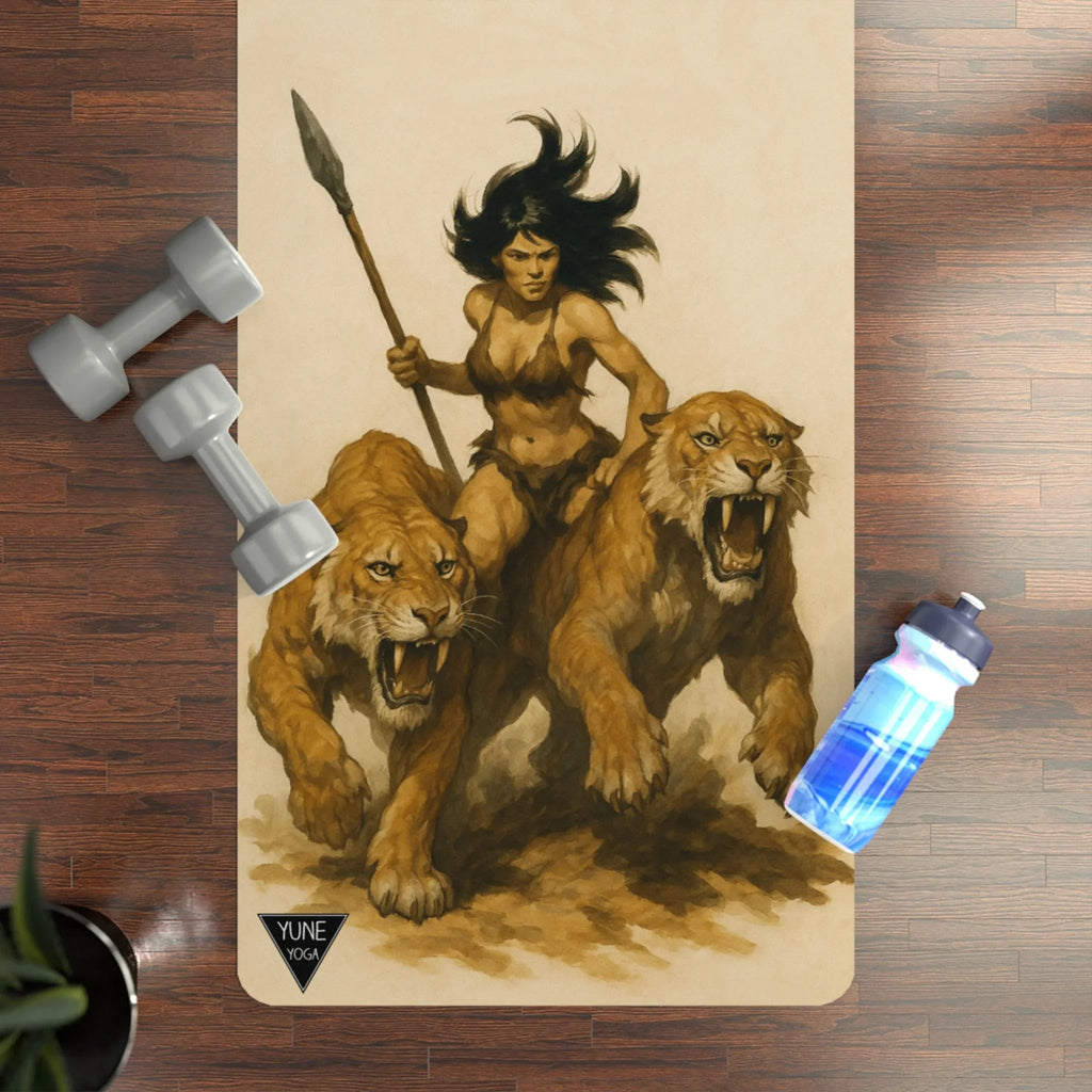 Yoga Mat - Sabertooth Warrior Design-4