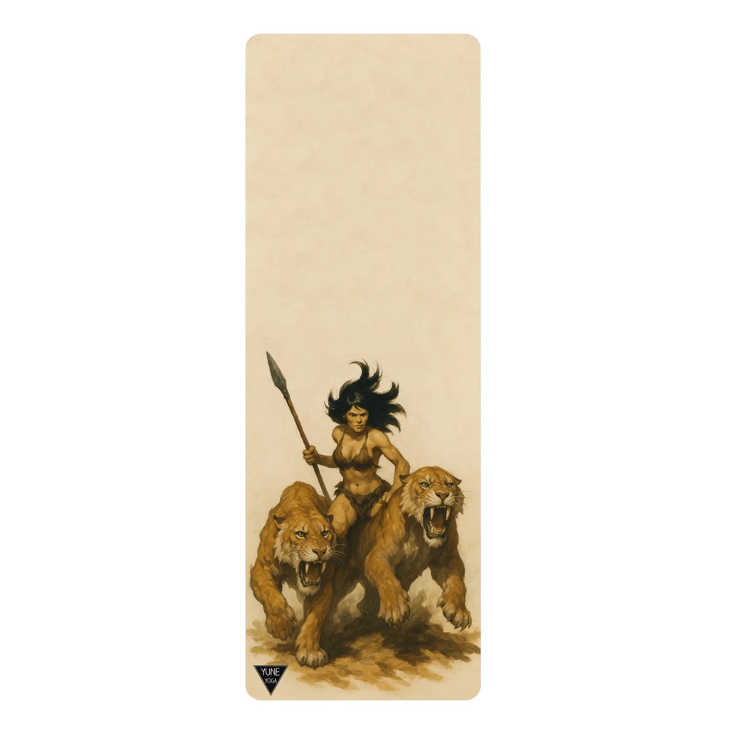 Yoga Mat - Sabertooth Warrior Design-0