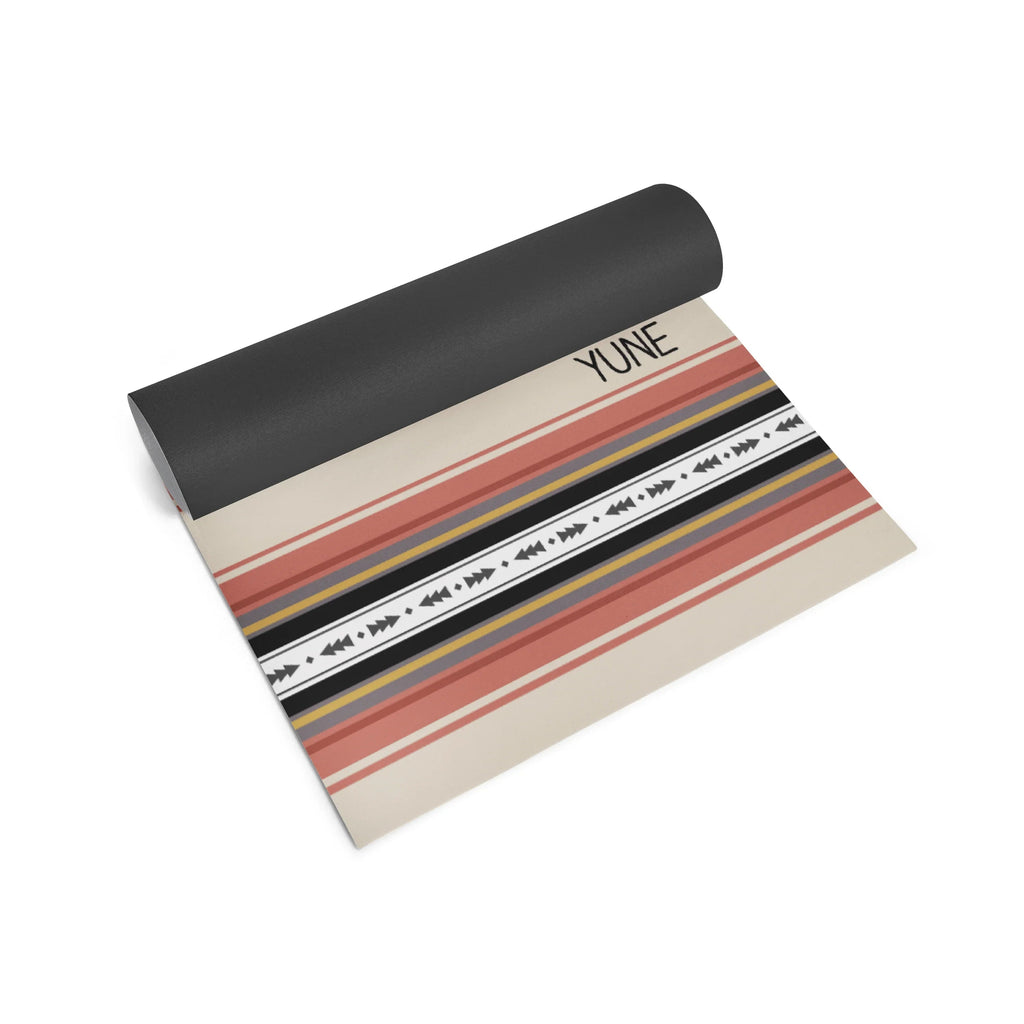 Yoga Mat | 6mm Thick | Striped | Non-Slip | Eco Friendly | Yune Yoga | Dion-2